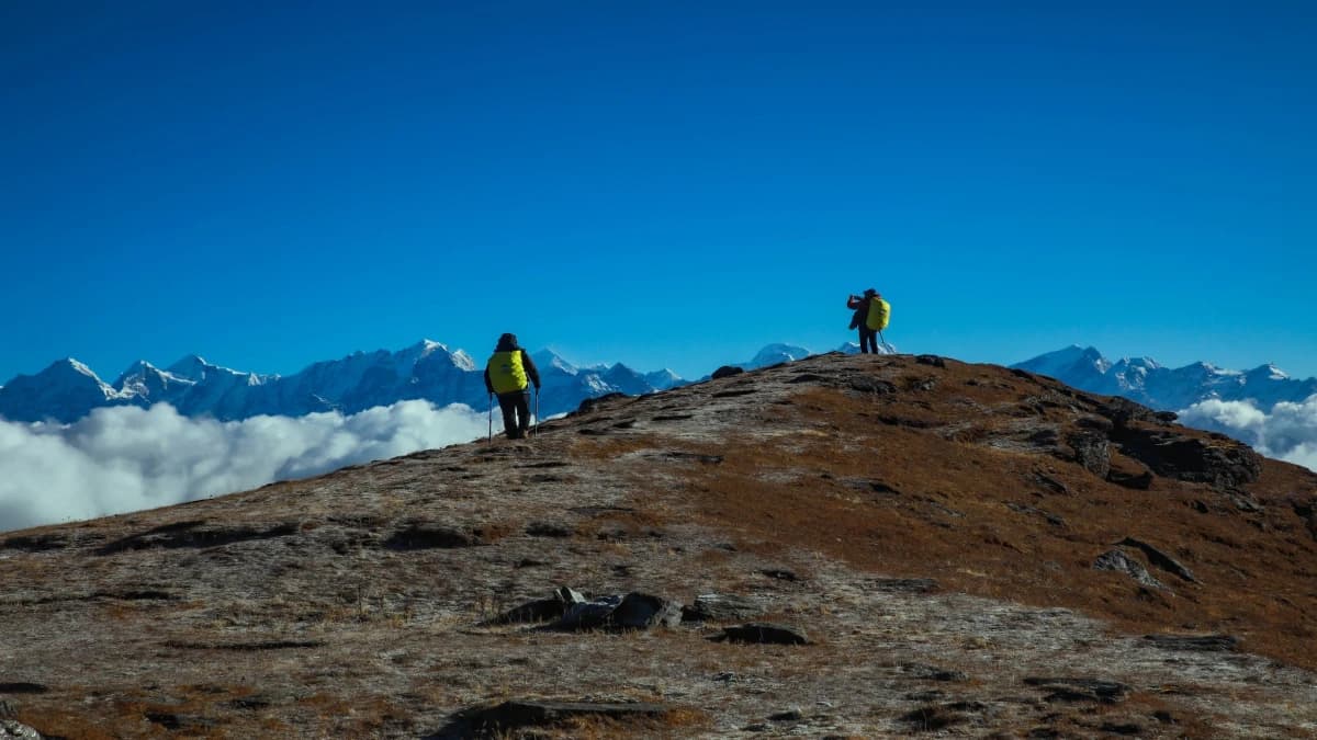 Himalayan range seen from pikey peak