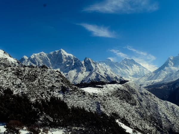Everest Base Camp Trek Winter Mountain View