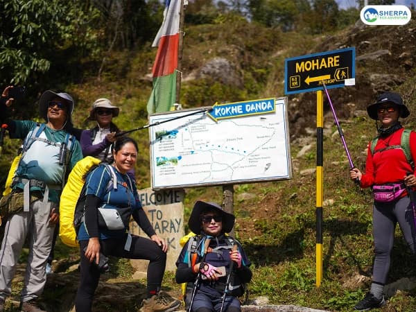 Group Trekking Mohare Danda Route