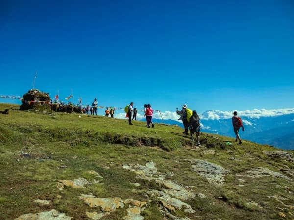 Sailung Overnight Hike Group On Trail