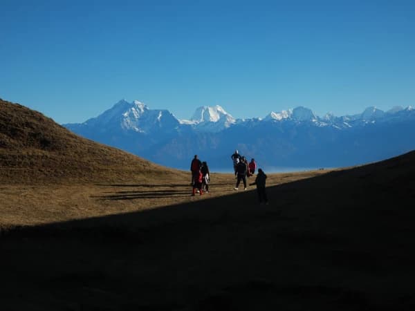 Sailung Overnight Hike Winter Mountain View