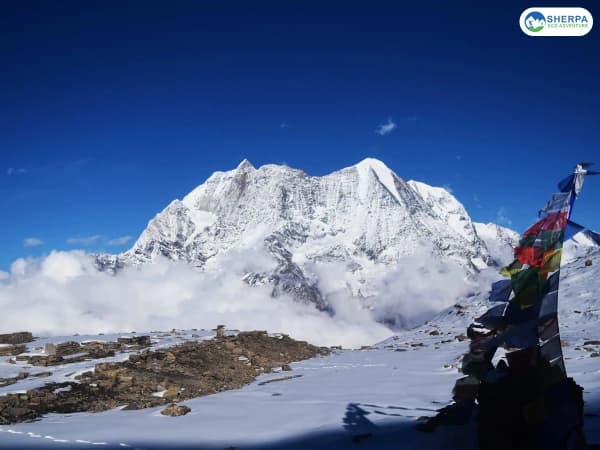 Sea Manaslu Circuit Trek Prayer Flags