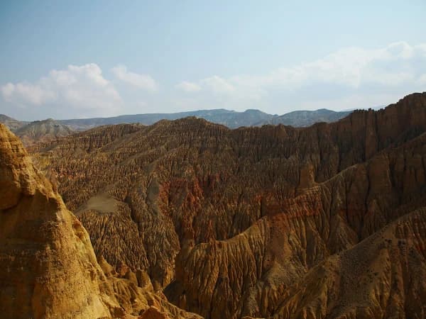 Upper Mustang Trek Red Rock Formations